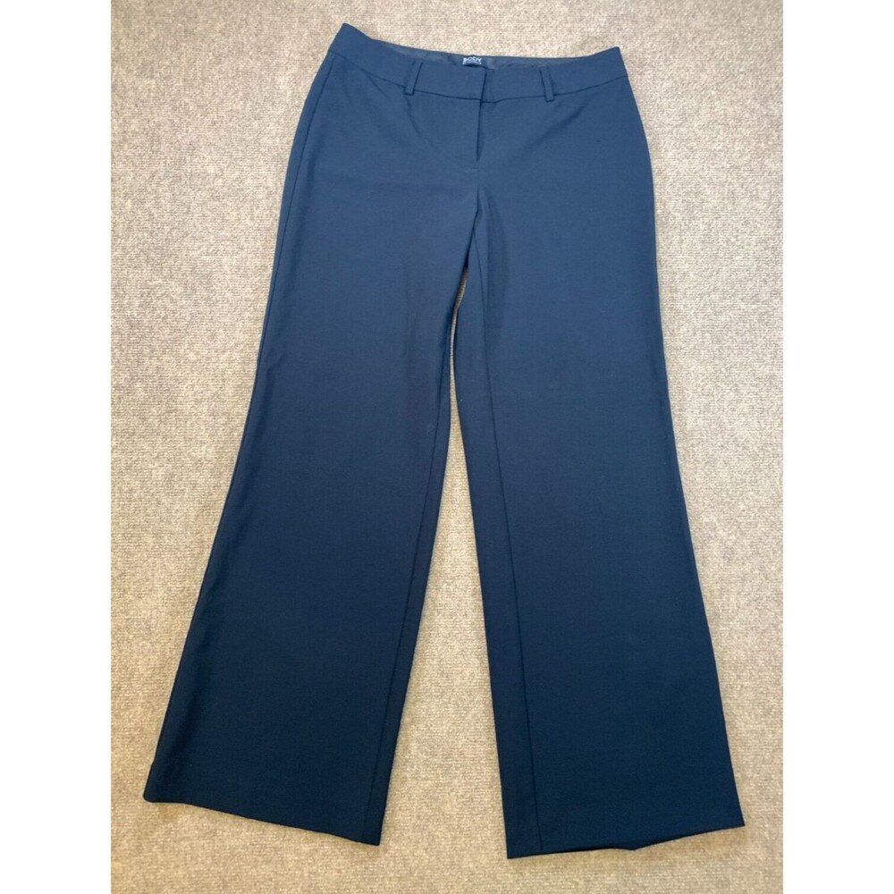 Victoria's Secret Pants Womens 4 Marisa Wide Leg Dress Black Flat Front Trouser